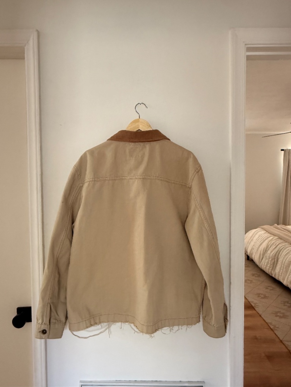 Cotton On Distressed Bark Jacket Xl | Vintage Workwear Style View 2